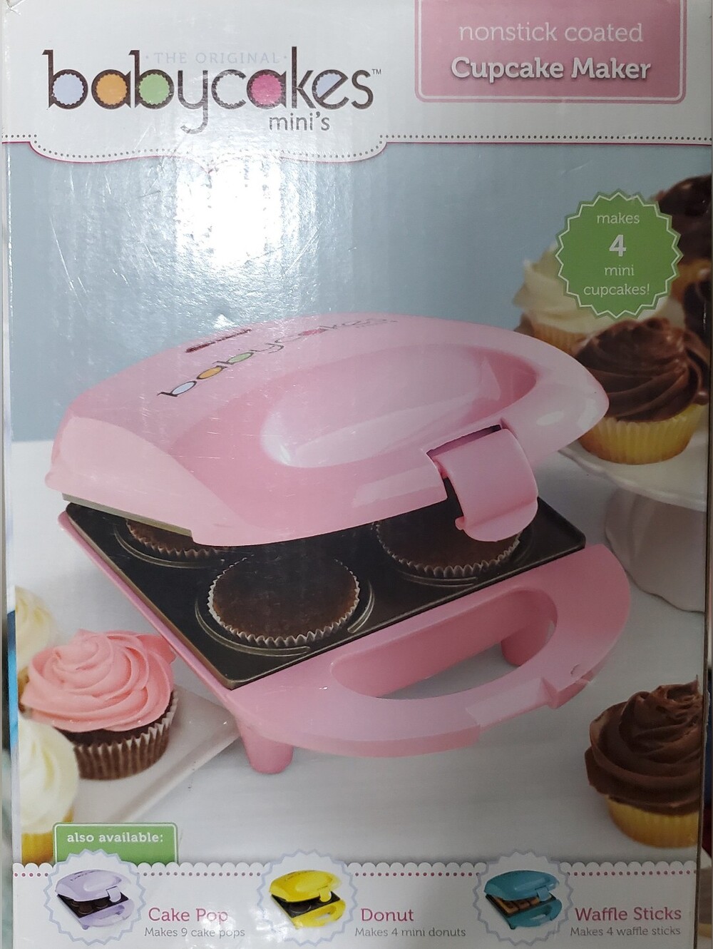 New In Box Pink Nonstick Cupcake Maker - BabyCakes Brand
